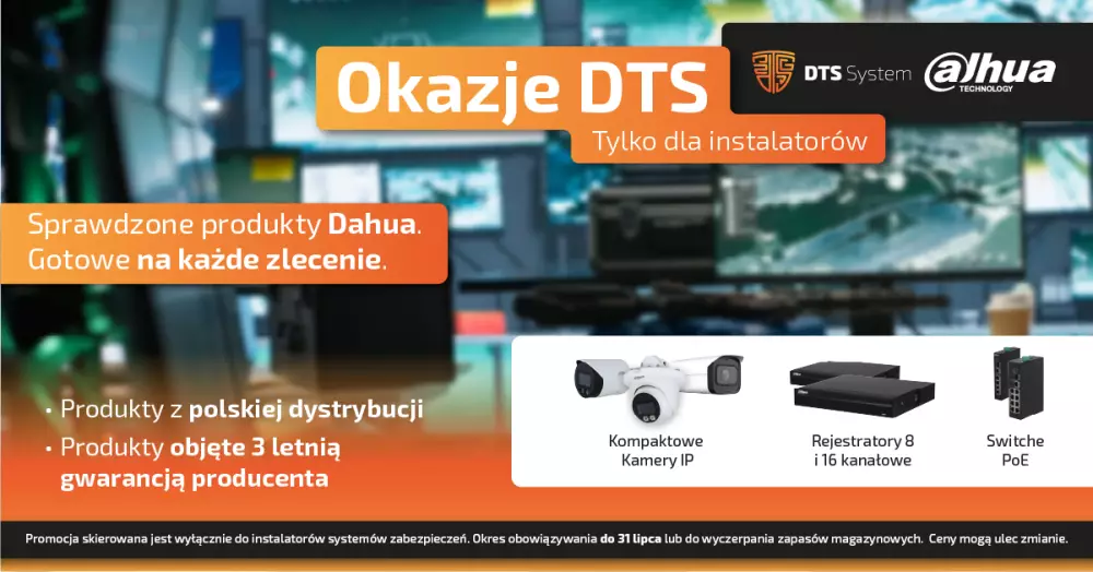 Okazje DTS - promocja produktów cctv Dahua