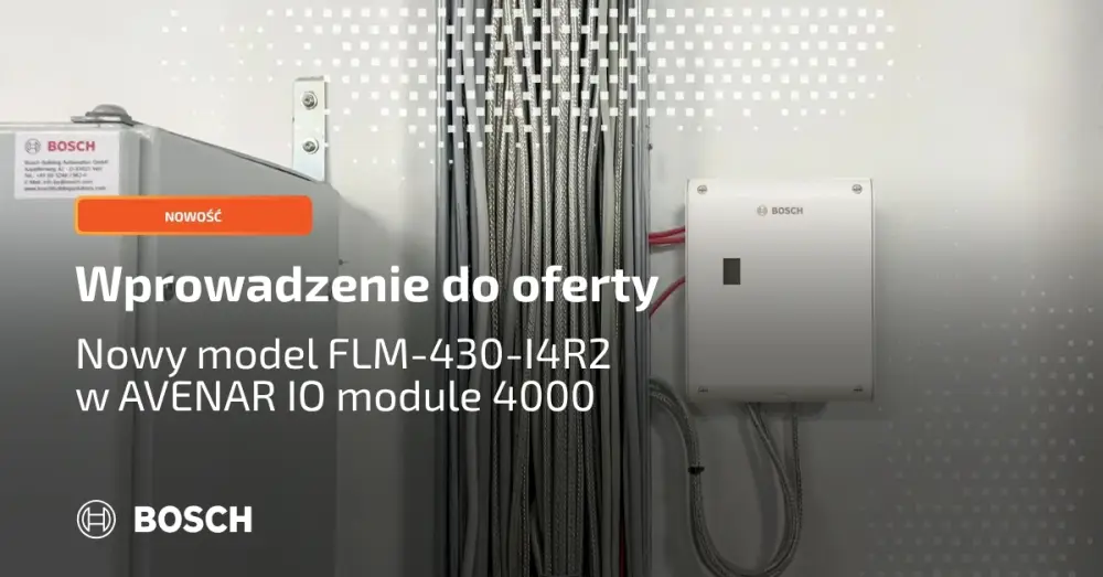 Nowość: rozszerzenie AVENAR IO module 4000, o nowy model FLM-430-I4R2