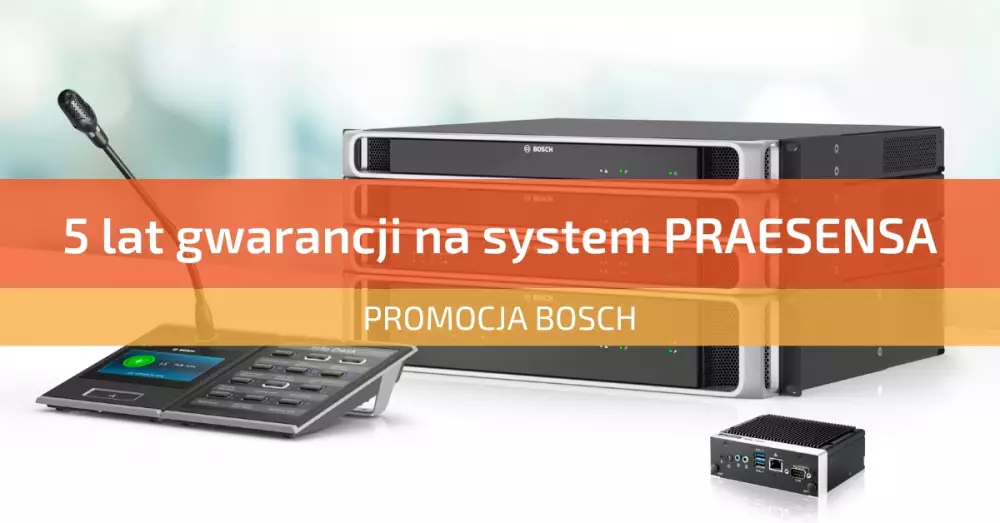 5 lat gwarancji na system PRAESENSA