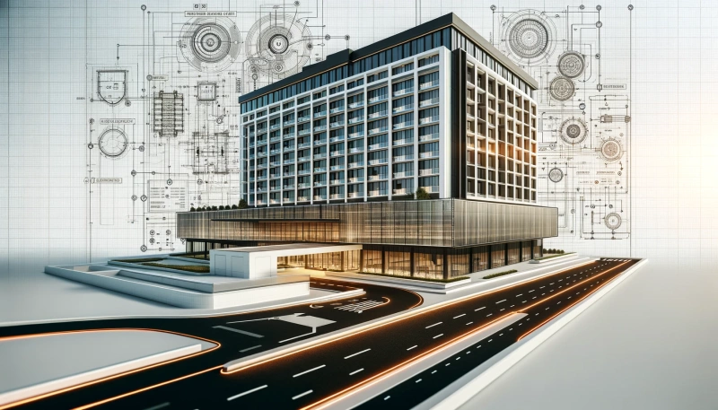 Hotel, projekt techniczny